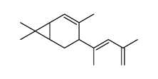 4-(1,3-dimethyl-1,3-butadienyl)-3,7,7-trimethylbicyclo[4.1.0]hept-2-ene结构式