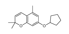 7-cyclopentyloxy-2,2,5-trimethylchromene Structure