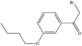 2-bromo-1-(3-butoxyphenyl)ethanone结构式