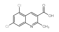 5,7-二氯-2-甲基喹啉-3-羧酸结构式