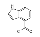 1H-indole-4-carbonyl chloride Structure