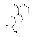 1H-吡咯-2,5-二羧酸 2-乙酯结构式