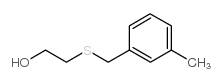 2-[(3-methylphenyl)methylsulfanyl]ethanol结构式