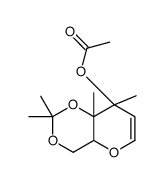 3-O-Acetyl-4,6-O-isopropylidene-D-glucal结构式