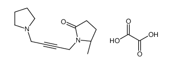 (5R)-5-methyl-1-(4-pyrrolidin-1-ylbut-2-ynyl)pyrrolidin-2-one,oxalic acid Structure