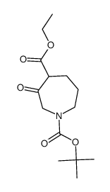 1-(tert-Butyl) 4-ethyl 3-oxoazepane-1,4-dicarboxylate Structure