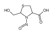 2-(hydroxymethyl)-3-nitroso-1,3-thiazolidine-4-carboxylic acid结构式