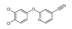2-(3,4-dichlorophenoxy)pyridine-4-carbonitrile结构式