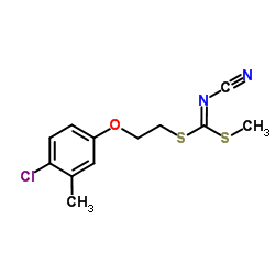 [2-(4-Chloro-3-methylphenoxy)ethyl]methyl-cyanocarbonimidodithioate结构式