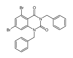 1,3-dibenzyl-5,7-dibromo-1H-quinazoline-2,4-dione结构式