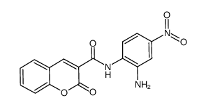 N-(2-amino-4-nitrophenyl)-2-oxo-2H-chromene-3-carboxamide结构式