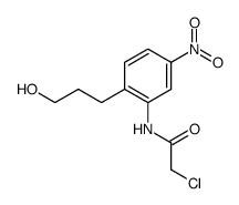 chloro-acetic acid-[2-(3-hydroxy-propyl)-5-nitro-anilide]结构式