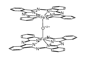 (μ-oxo)bis[(phthalocyaninato)iron(II)](2-)结构式