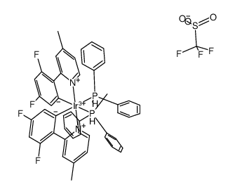 [Ir(2,4-difluoro-2-phenyl-m-methylpyridinato)2(PPh2Me)2][OTf] Structure