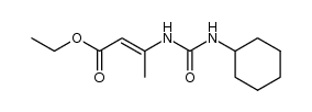 3-(N'-cyclohexyl-ureido)-crotonic acid ethyl ester Structure