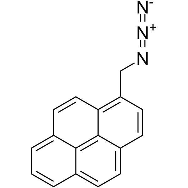 1-(azidomethyl)pyrene Structure