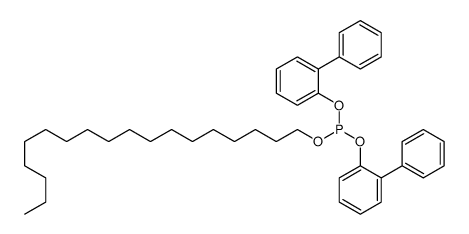 octadecyl bis(2-phenylphenyl) phosphite Structure