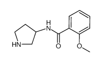 2-methoxy-N-(pyrrolidin-3-yl)benzamide结构式