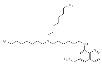 N-(6-methoxyquinolin-8-yl)-N,N-dioctyl-hexane-1,6-diamine Structure