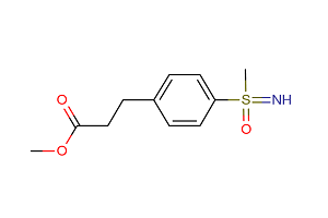 methyl 3-[4-(S-methylsulfonimidoyl)phenyl]propanoate Structure