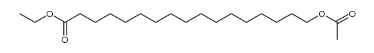 17-acetoxy-heptadecanoic acid ethyl ester结构式