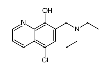 5-chloro-7-(diethylaminomethyl)quinolin-8-ol Structure