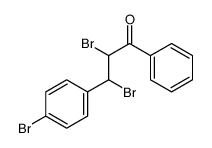 2,3-dibromo-3-(4-bromophenyl)-1-phenylpropan-1-one结构式