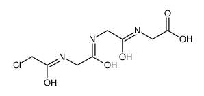2-[[2-[[2-[(2-chloroacetyl)amino]acetyl]amino]acetyl]amino]acetic acid结构式