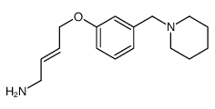 4-[3-(piperidin-1-ylmethyl)phenoxy]but-2-en-1-amine Structure