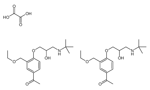 1-[4-[3-(tert-butylamino)-2-hydroxypropoxy]-3-(ethoxymethyl)phenyl]ethanone,oxalic acid Structure