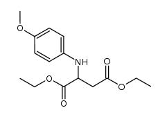 diethyl 2-(4-methoxyphenylamino)succinate结构式