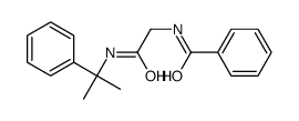 N-[2-oxo-2-(2-phenylpropan-2-ylamino)ethyl]benzamide结构式