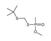 2-[[methoxy(methyl)phosphoryl]sulfanylmethylsulfanyl]-2-methylpropane Structure