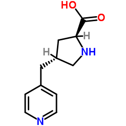 (2S,4R)-4-(pyridin-4-ylmethyl)pyrrolidine-2-carboxylic acid Structure