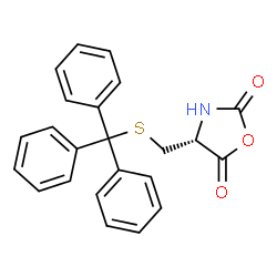 (R)-4-[(Tritylthio)methyl]oxazolidine-2,5-dione Structure