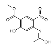 methyl 4-acetamido-2-hydroxy-5-nitrobenzoate结构式