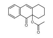 9a-acetoxy-1,2,3,4-tetrahydroanthracen-9(9aH)-one结构式