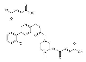 4-((4-Methyl-1-piperazinyl)acetoxymethyl)-2'-chlorobiphenyl dihydrogen maleate结构式