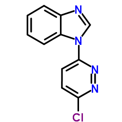 1-(6-Chloro-3-pyridazinyl)-1H-benzimidazole Structure