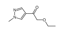 2-ethoxy-1-(1-methyl-pyrazol-4-yl)-ethanone结构式