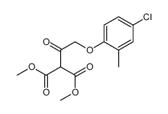 dimethyl 2-[2-(4-chloro-2-methylphenoxy)acetyl]propanedioate Structure