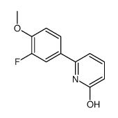 6-(3-fluoro-4-methoxyphenyl)-1H-pyridin-2-one结构式