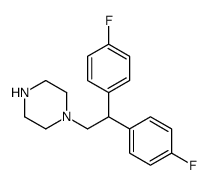 1-[2,2-bis(4-fluorophenyl)ethyl]piperazine Structure