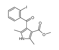 methyl 4-(2-iodobenzoyl)-2,5-dimethyl-1H-pyrrole-3-carboxylate结构式