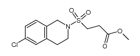 N-(2-methoxycarbonylethylsulfonyl)-6-chloro-1,2,3,4-tetrahydroisoquinoline结构式