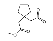 methyl 2-[1-(nitromethyl)cyclopentyl]acetate Structure
