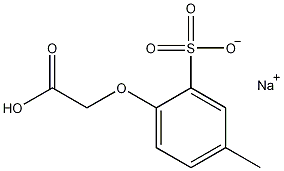 2-Carboxymethoxy-5-methylbenzenesulfonic Acid Sodium Salt Structure