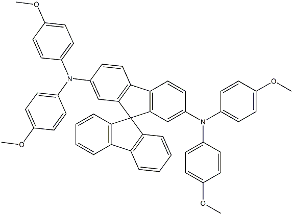 2,7-Bis[N,N-bis(4-methoxyphenyl)amino]-9,9-spirobi[9H-fluorene] Structure