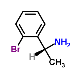 (R)-1-(2-溴苯基)乙胺结构式