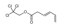 2,2,2-trichloroethyl hexa-3,5-dienoate结构式